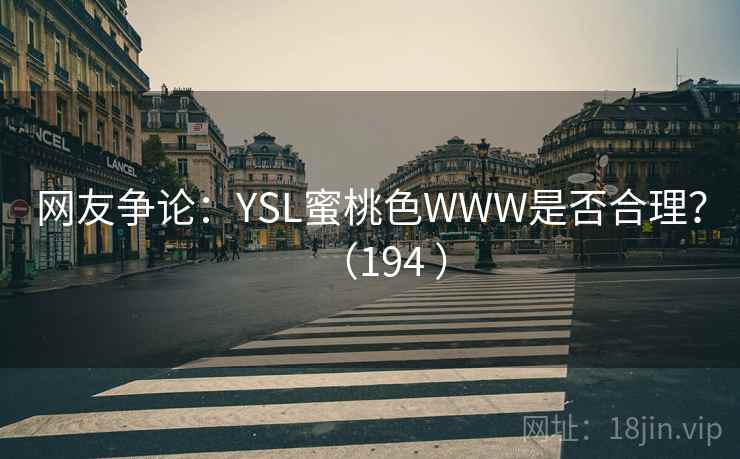网友争论:YSL蜜桃色WWW是否合理?(194 ) 网友争论:YSL蜜桃色WWW是否合理?(194 )